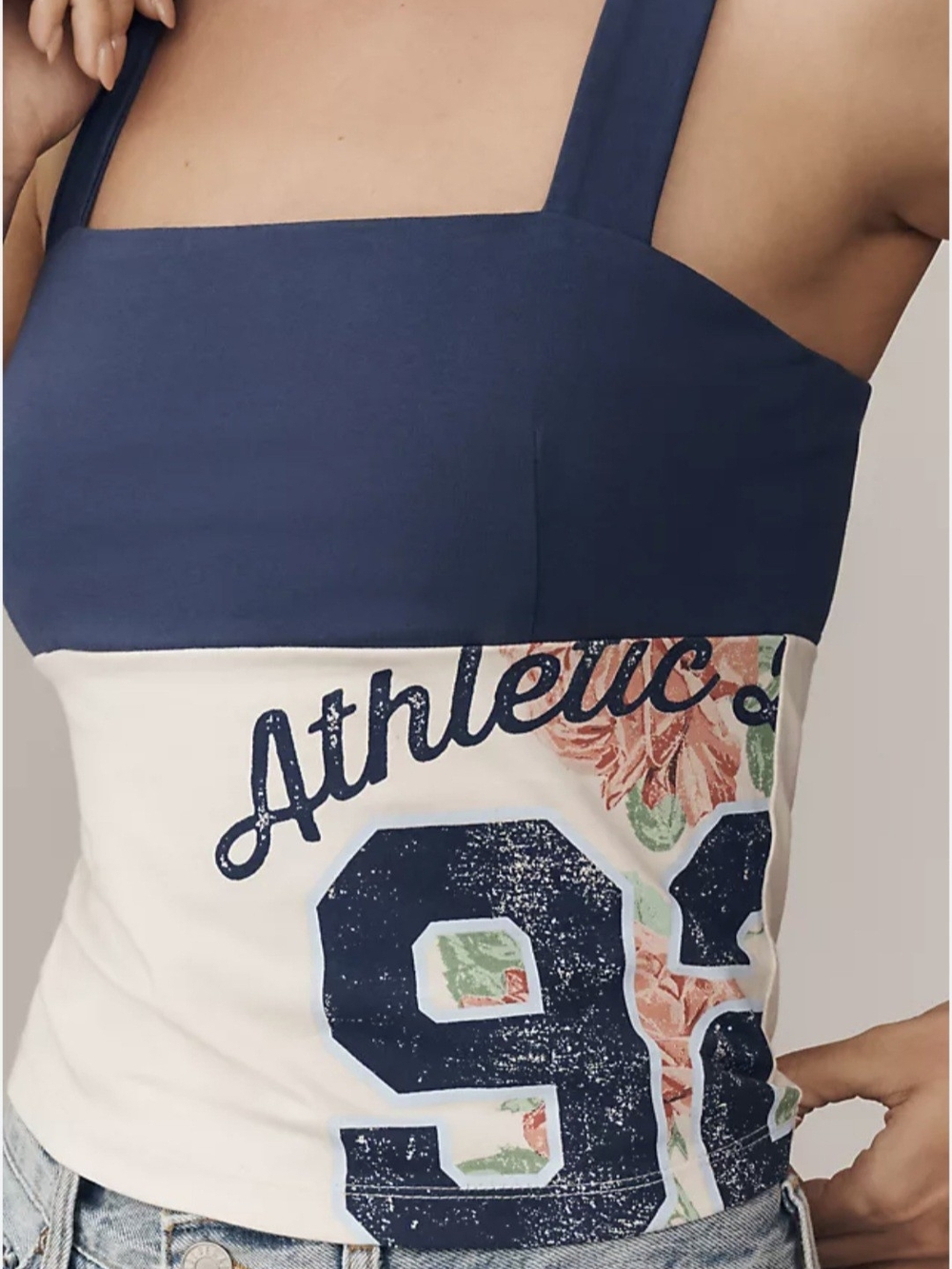 Maeve by Anthropologie NWT Reworked Sporty Tank Top Small